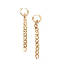 Curb Chain Dangle Earrings