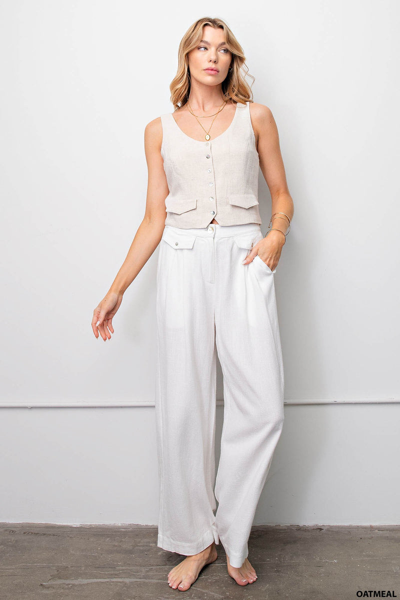 "Secret Moments" Cropped Vest